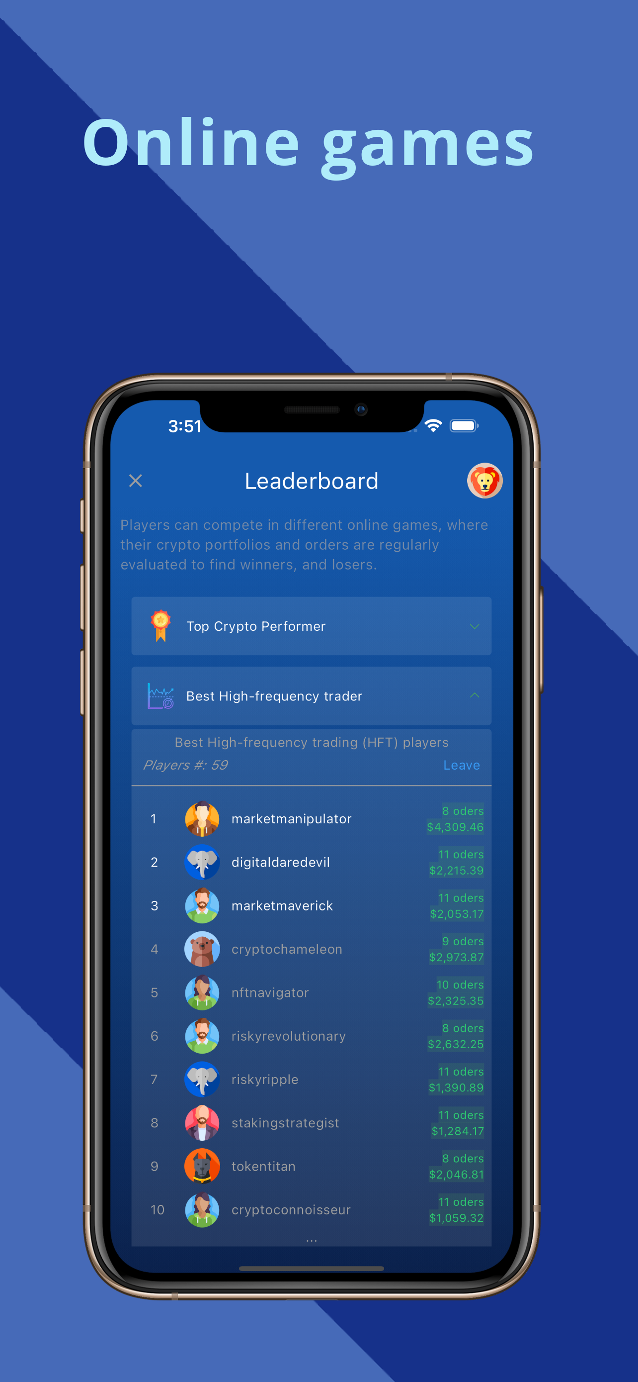 CryptoPlay: trade simulator