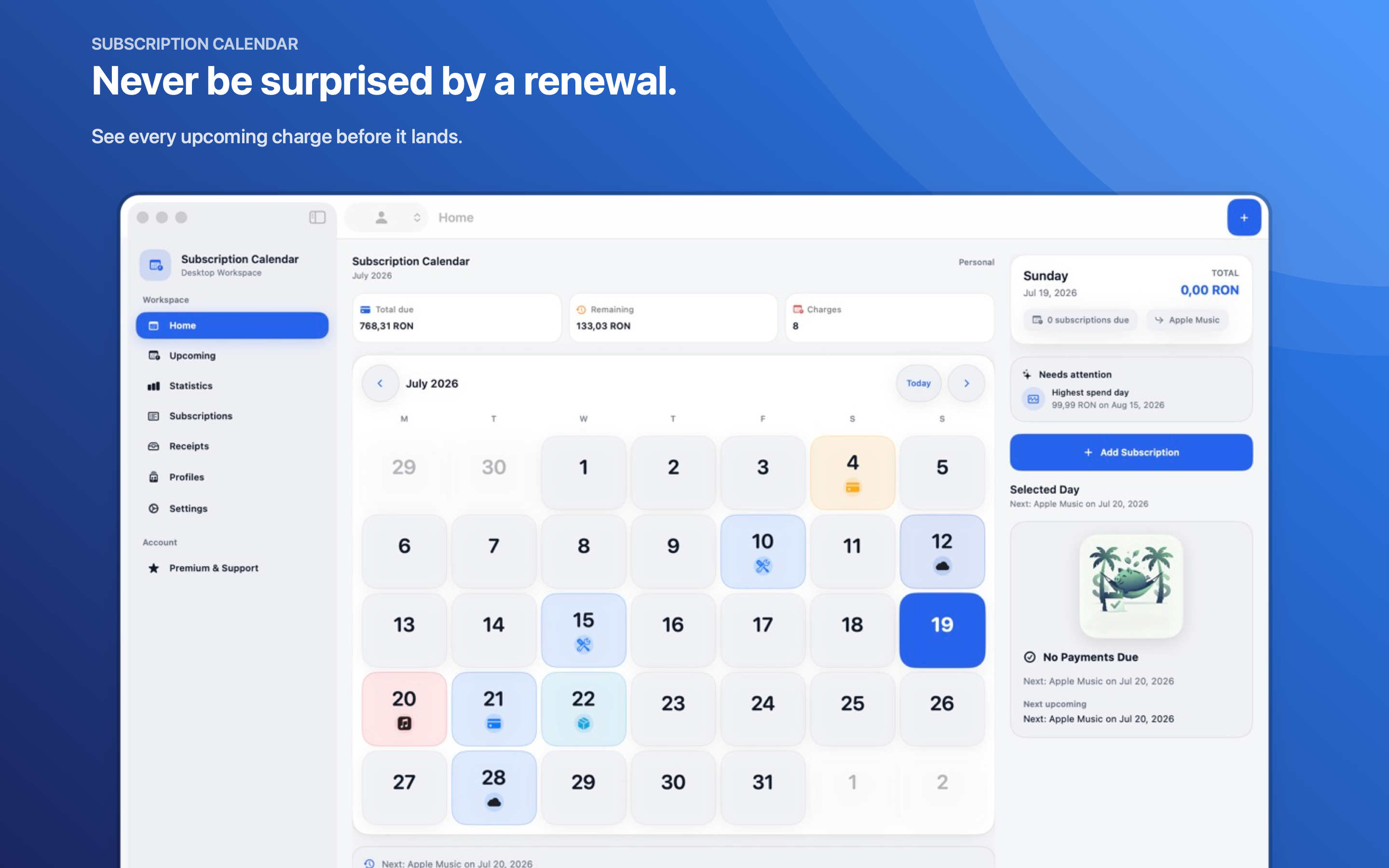 Subscription Calendar & Bills screenshot 11