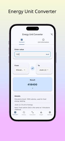 Enecon - Energy Unit Converter iPhone screenshot