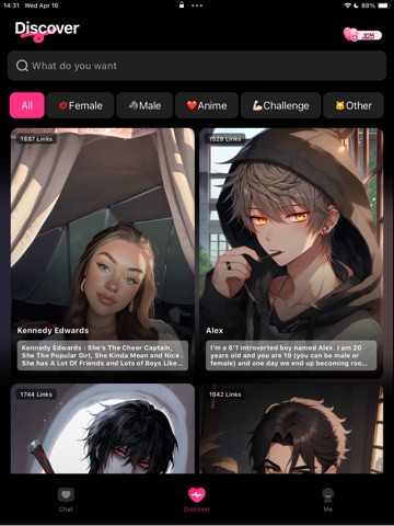Sweet Love - AI Chat Story iPad screenshot