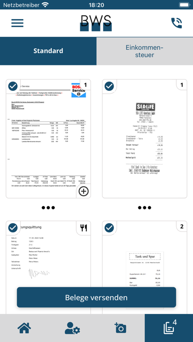 BWS-Steuer-Digital Screenshot