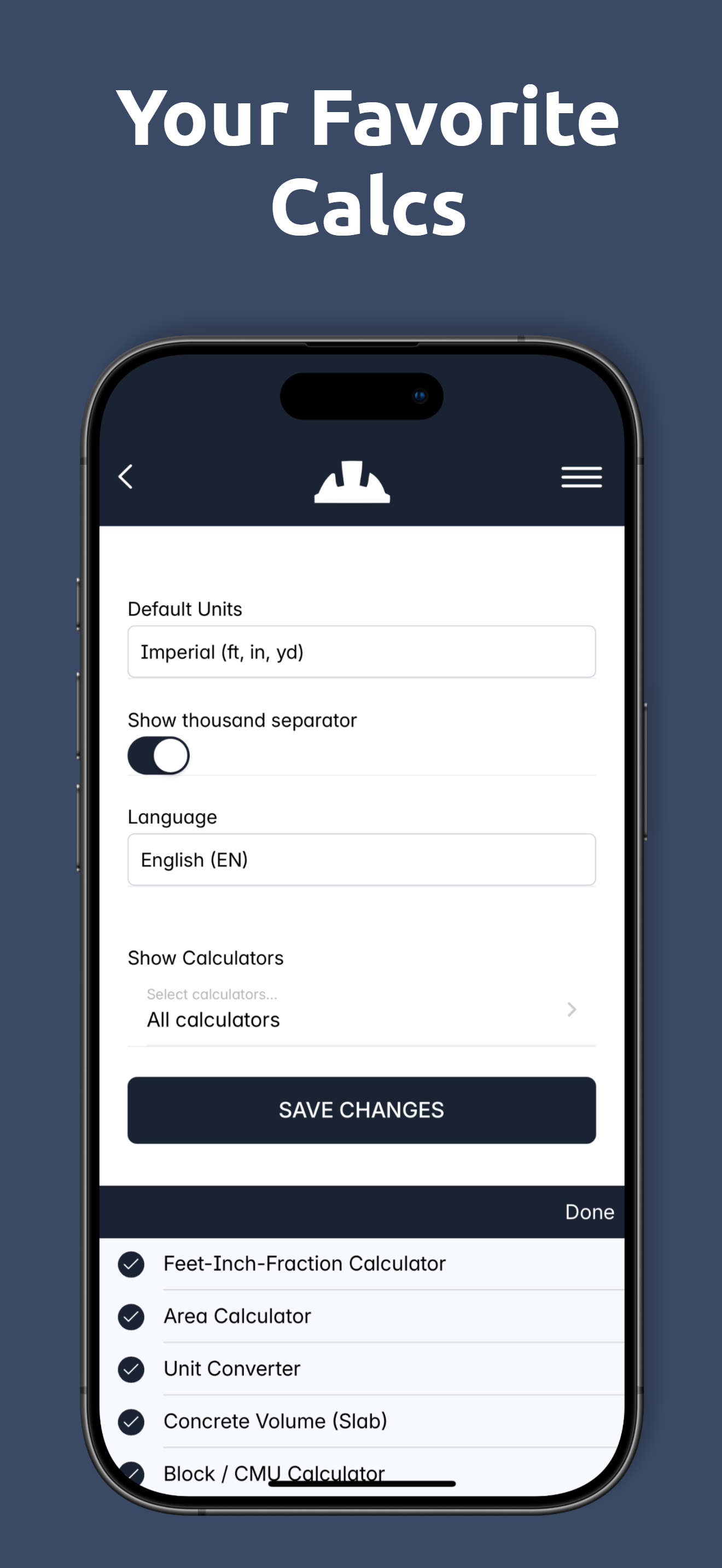 Helike Construction Calculator
