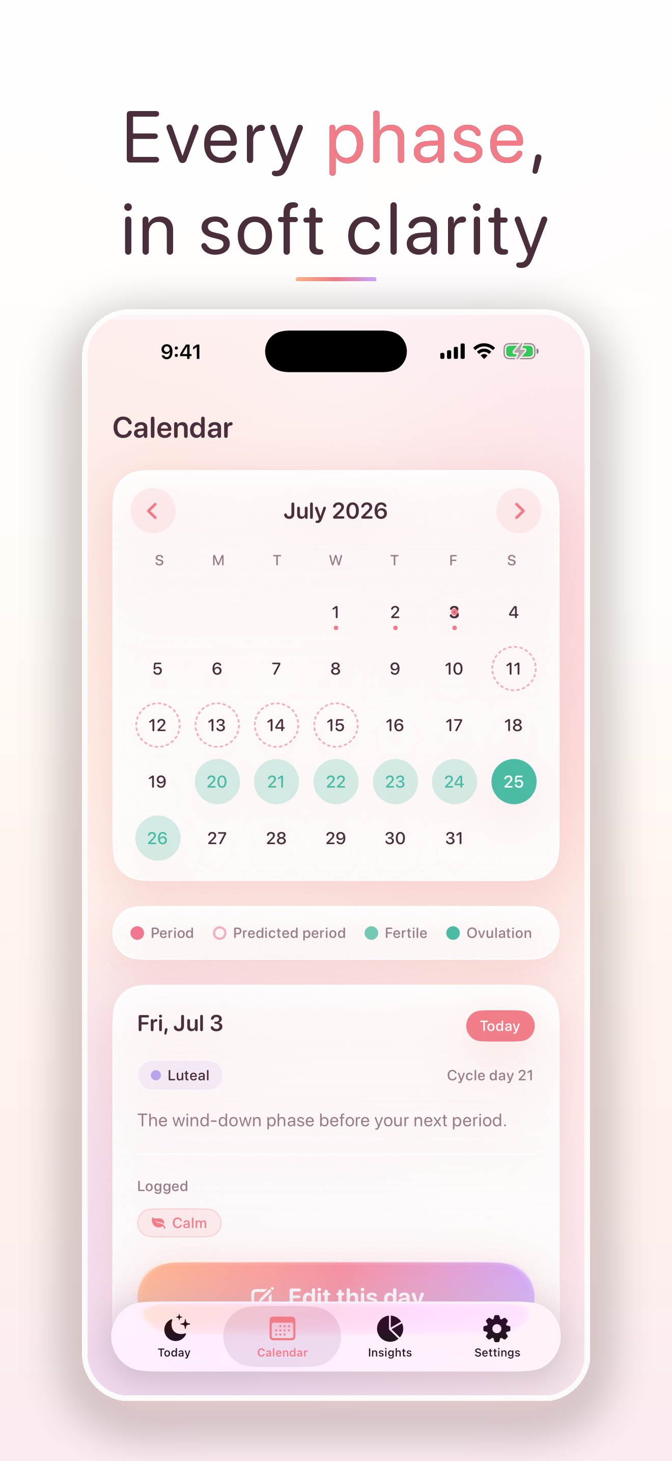 Cyca: Period & Cycle Tracker screenshot 4