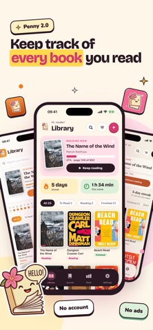 Penny - Book & Reading Tracker Screenshot 1 of 8