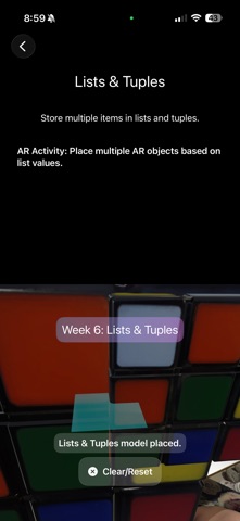 EGK Python AR screenshot