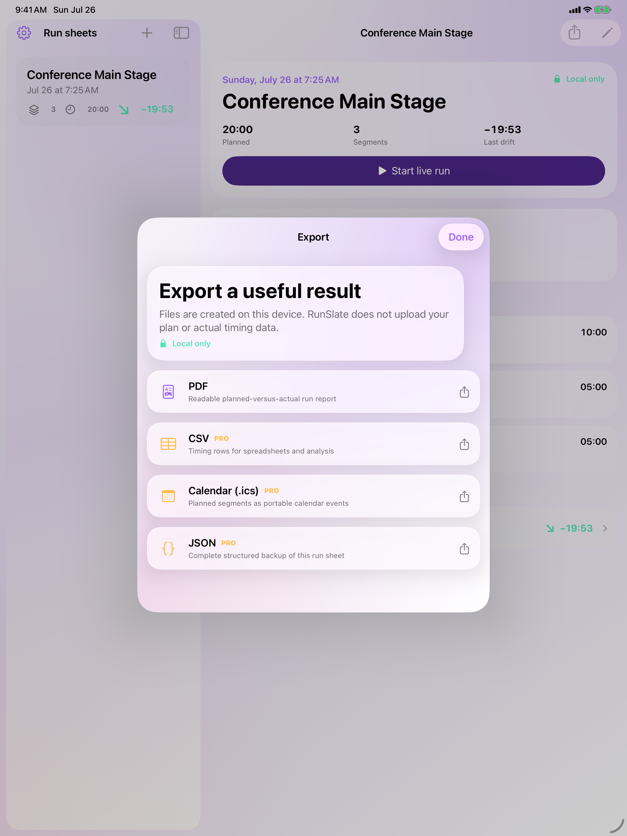 RunSlate screenshot 8
