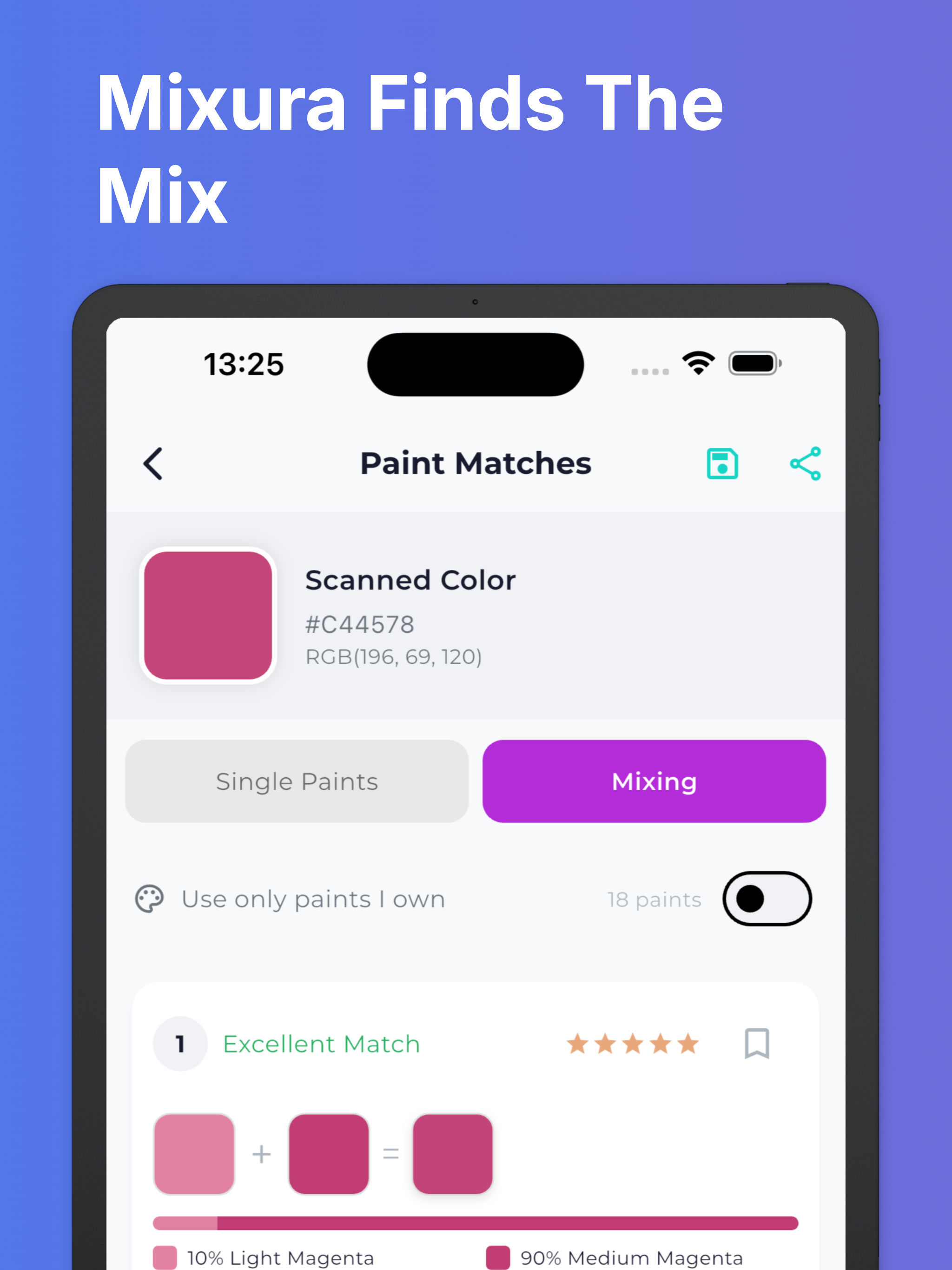 Mixura - Paint Color Matcher screenshot 13
