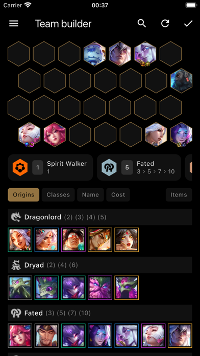 Builds for TFT - LoLChess Screenshot