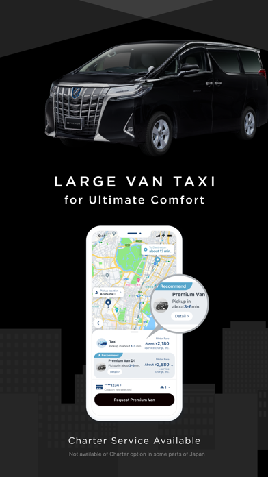 GO / Taxi app for Japan screenshot