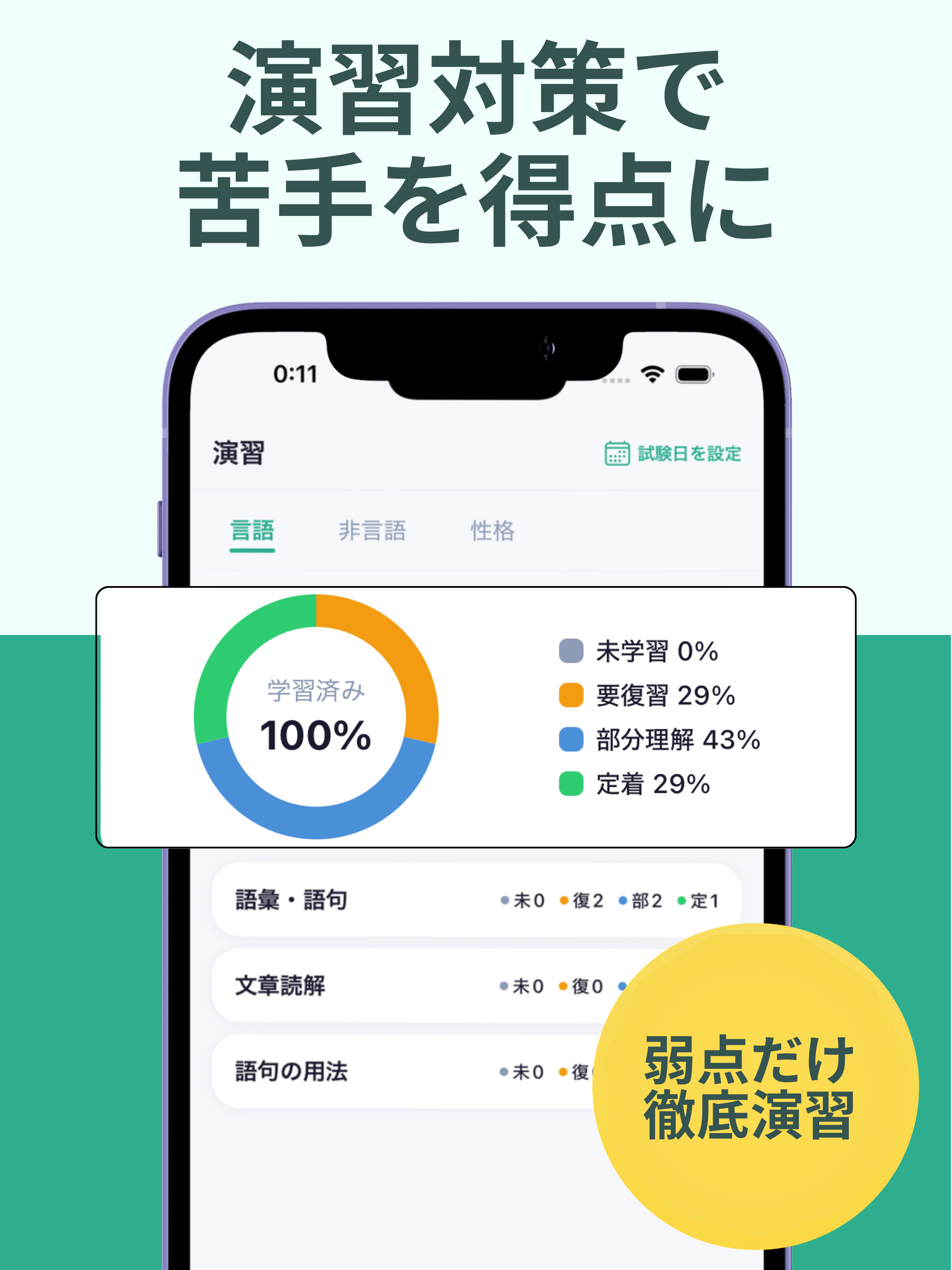 SPI対策アプリ - 就活・適性検査 頻出パターン
