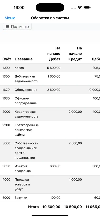 Screenshot 4 di 6 di Nano Balance Sheet