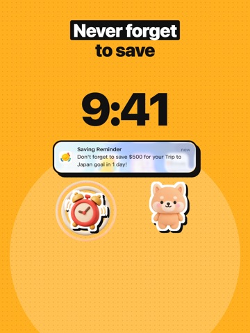 Cute Saving Goal Tracker iPad screenshot