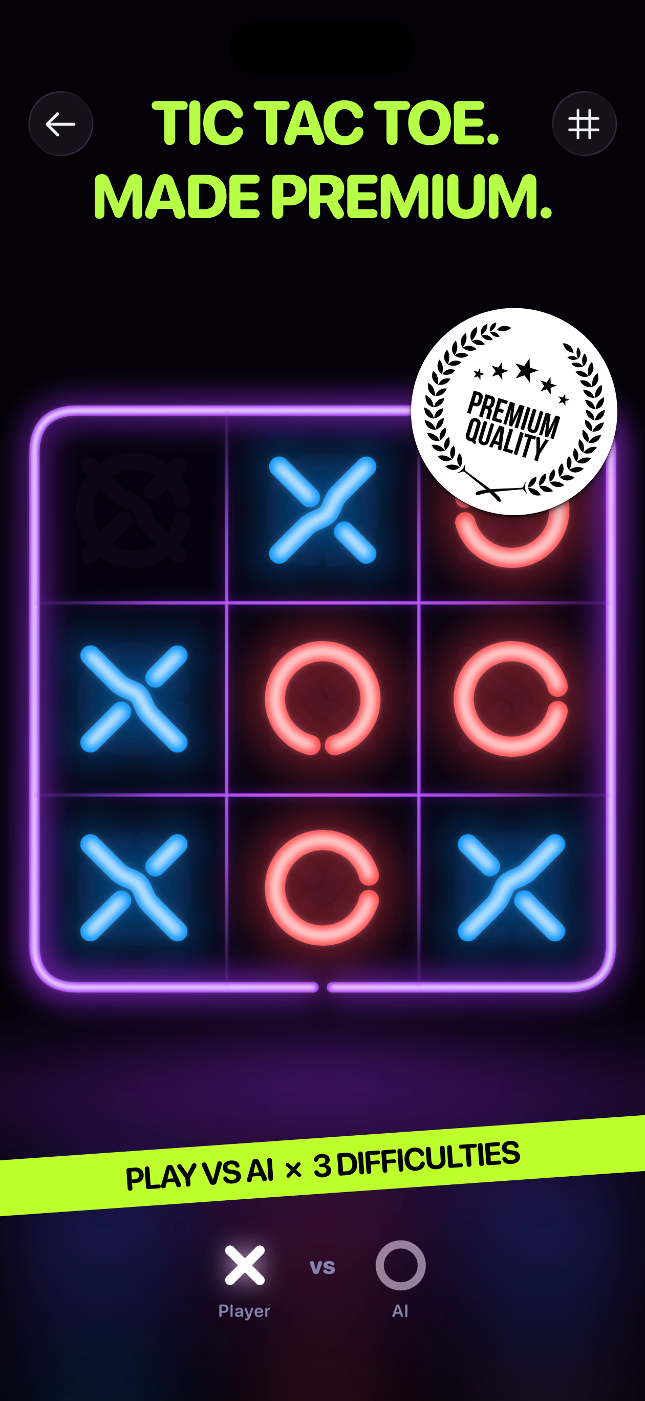 Tic Tac Toe: Premium XO