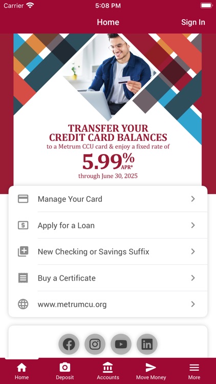 Metrum Community CU Mobile