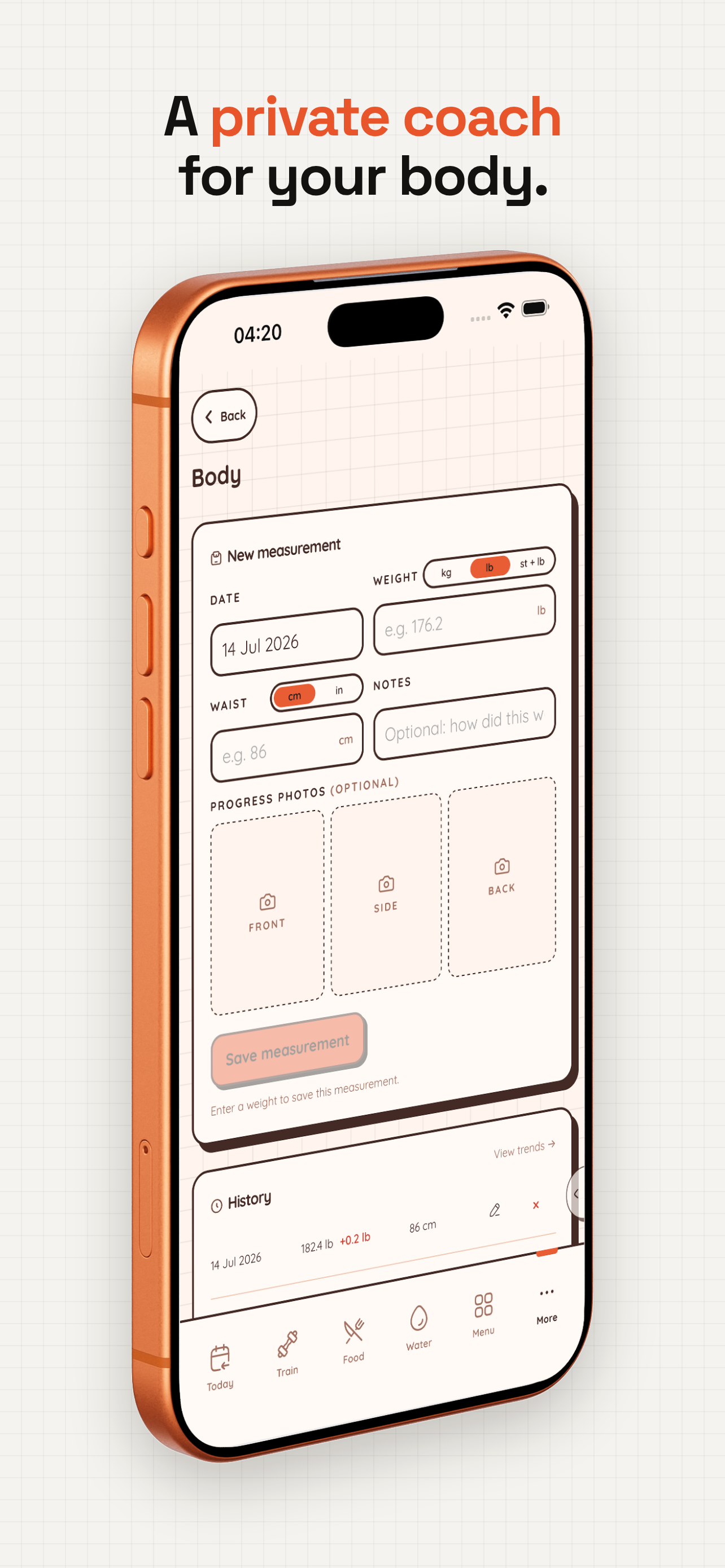 Whey to Go - Calorie & Gym Log screenshot 7