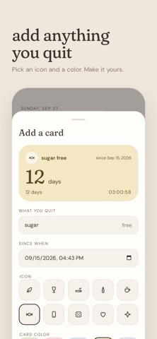 Clear Days: Quit Tracker screenshot 2