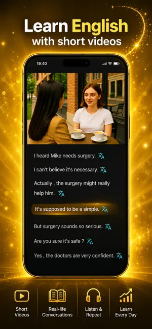 LanGo: Learn English by Video screenshot 1