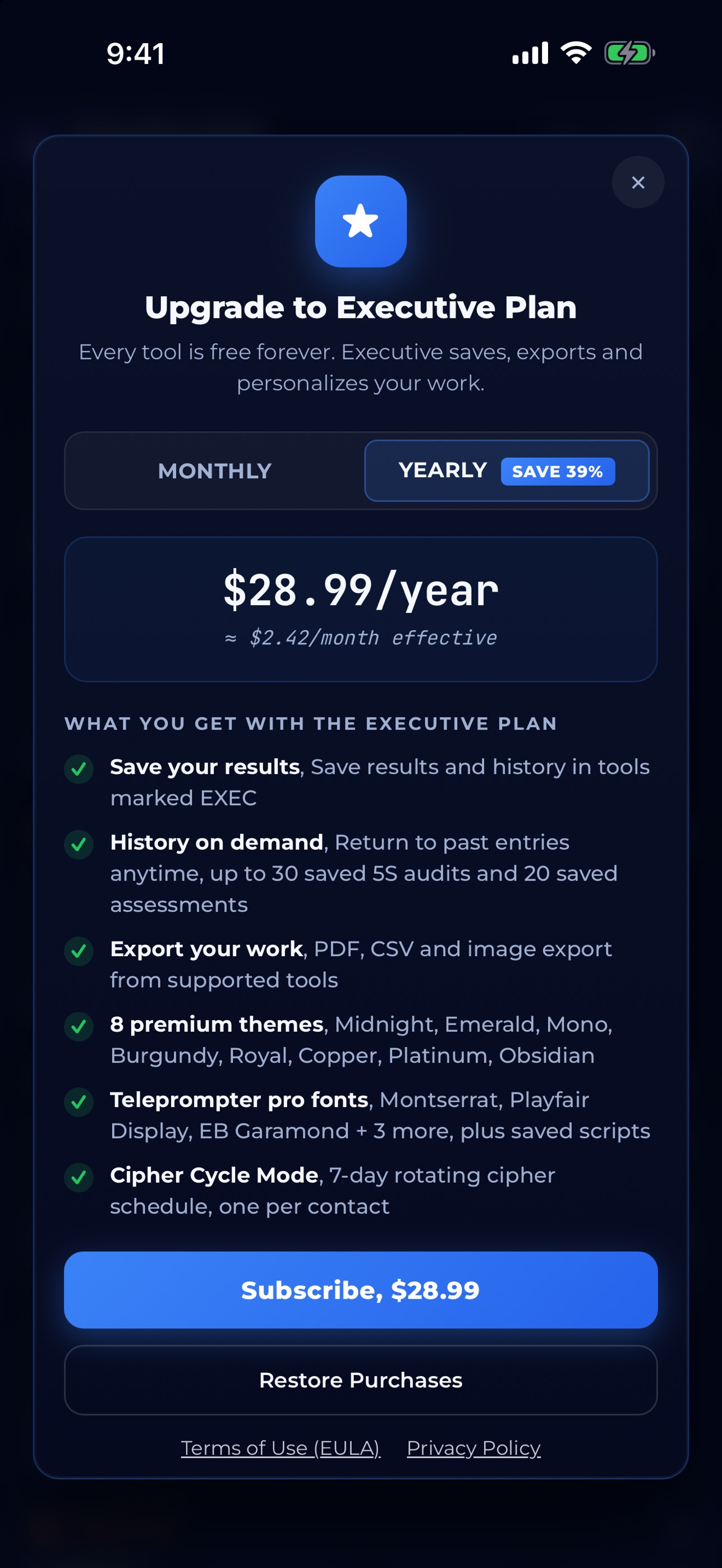 Screenshot 10 of Executive Tools by STRASYS