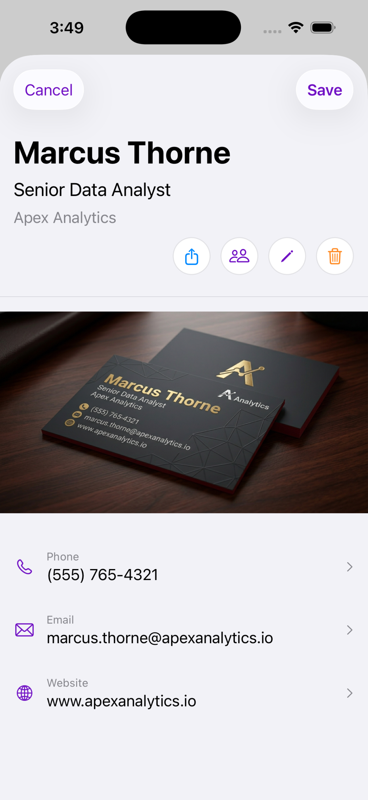 Arc Business Card Scanner screenshot 8