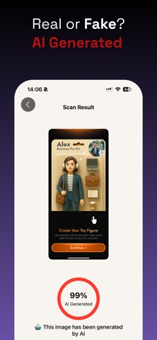 AI Detector. iPhone screenshot