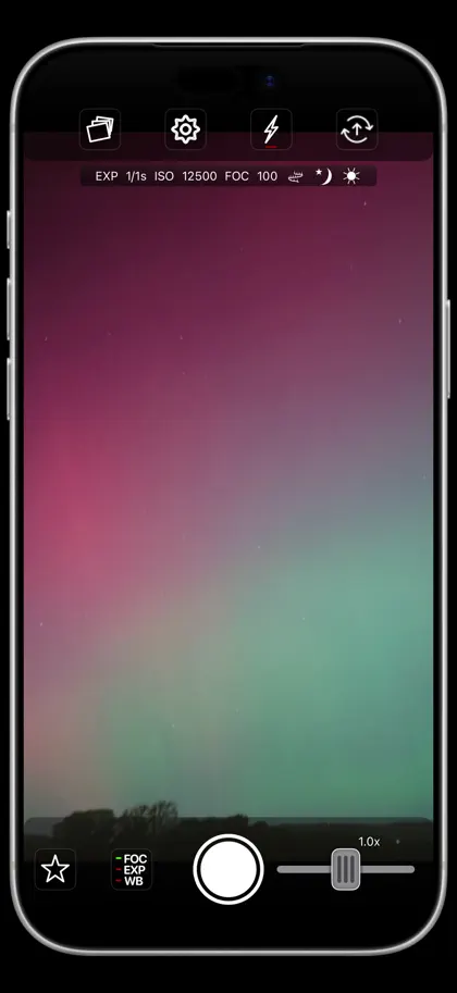 Screenshot 3 di 6 di NightCap Camera: Long Exposure