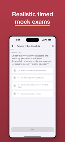 NB Security Guard Exam Prep screenshot