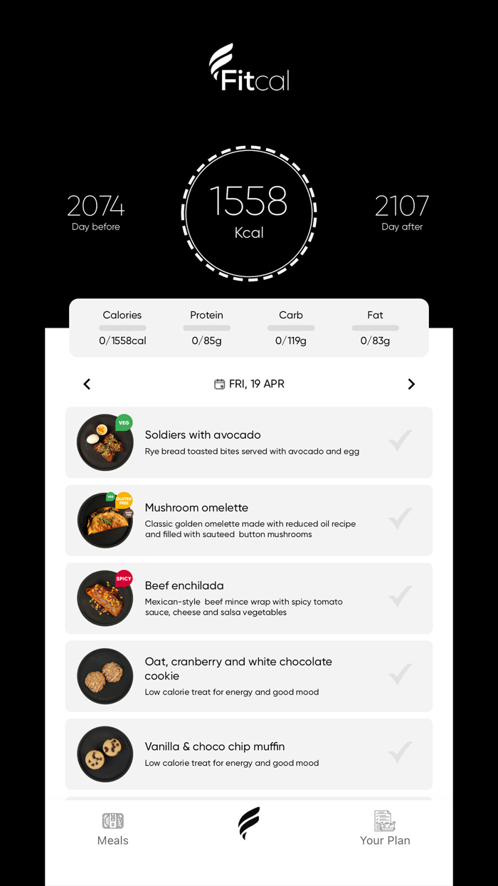 Fitcal Healthy Meal Plan