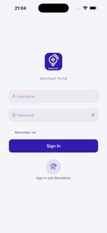 SafeLink Merchant screenshot