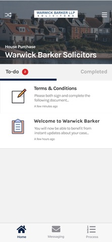 Warwick Barker LLP Solicitors iPhone screenshot