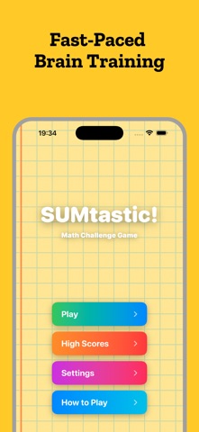 SUMtastic! Math Training Game screenshot