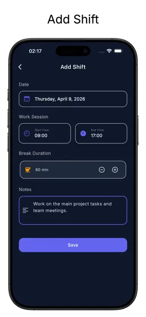TimeWork: Shift Tracker screenshot 2