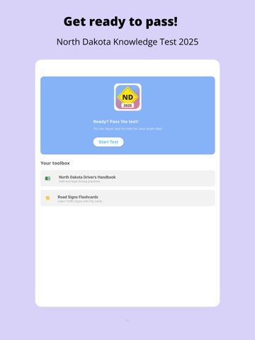 North Dakota DMV Test iPad screenshot