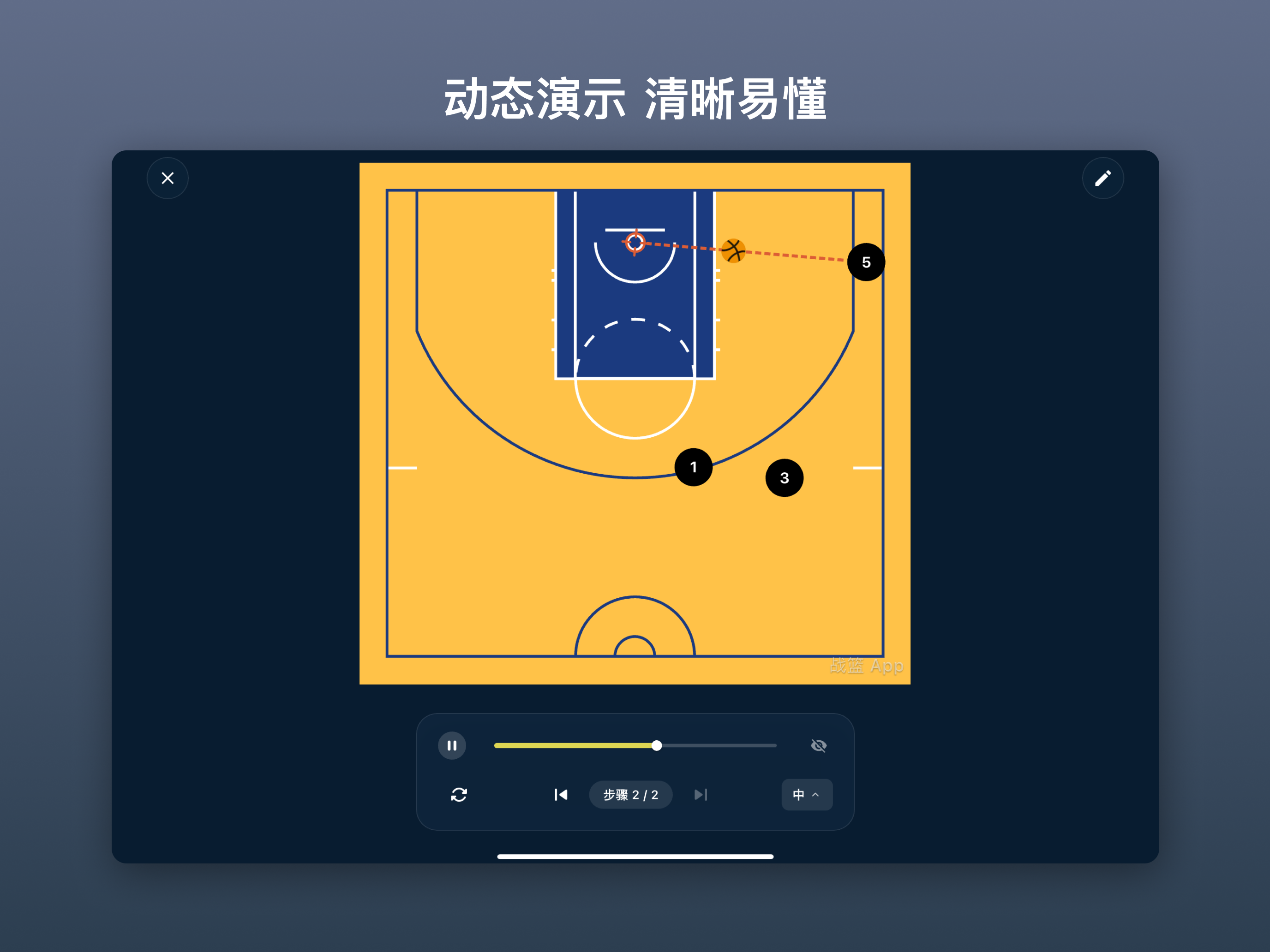 战篮 - 篮球战术专家