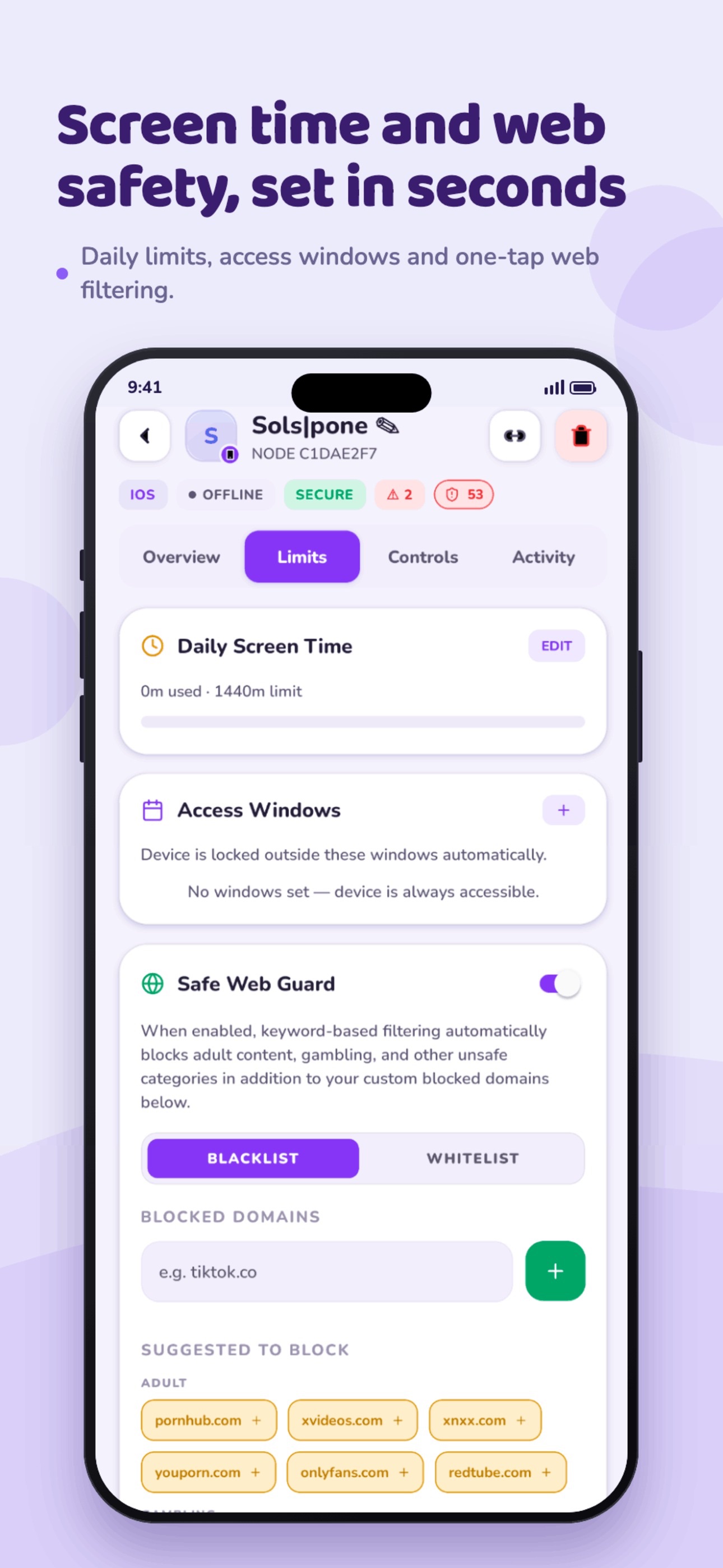 Screenshot 4 of Cylux: Parental Controls