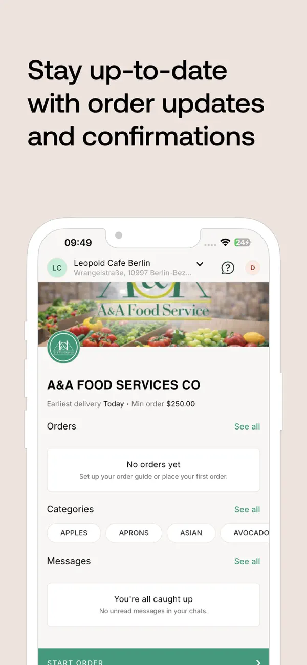 Screenshot #2 pour A&A Food Service