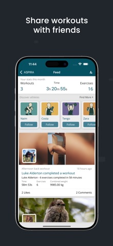 Aspira Workout Tracker Screenshot 3 of 8