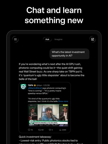 Grok AI - v1.4.24 - iPad screenshot 3