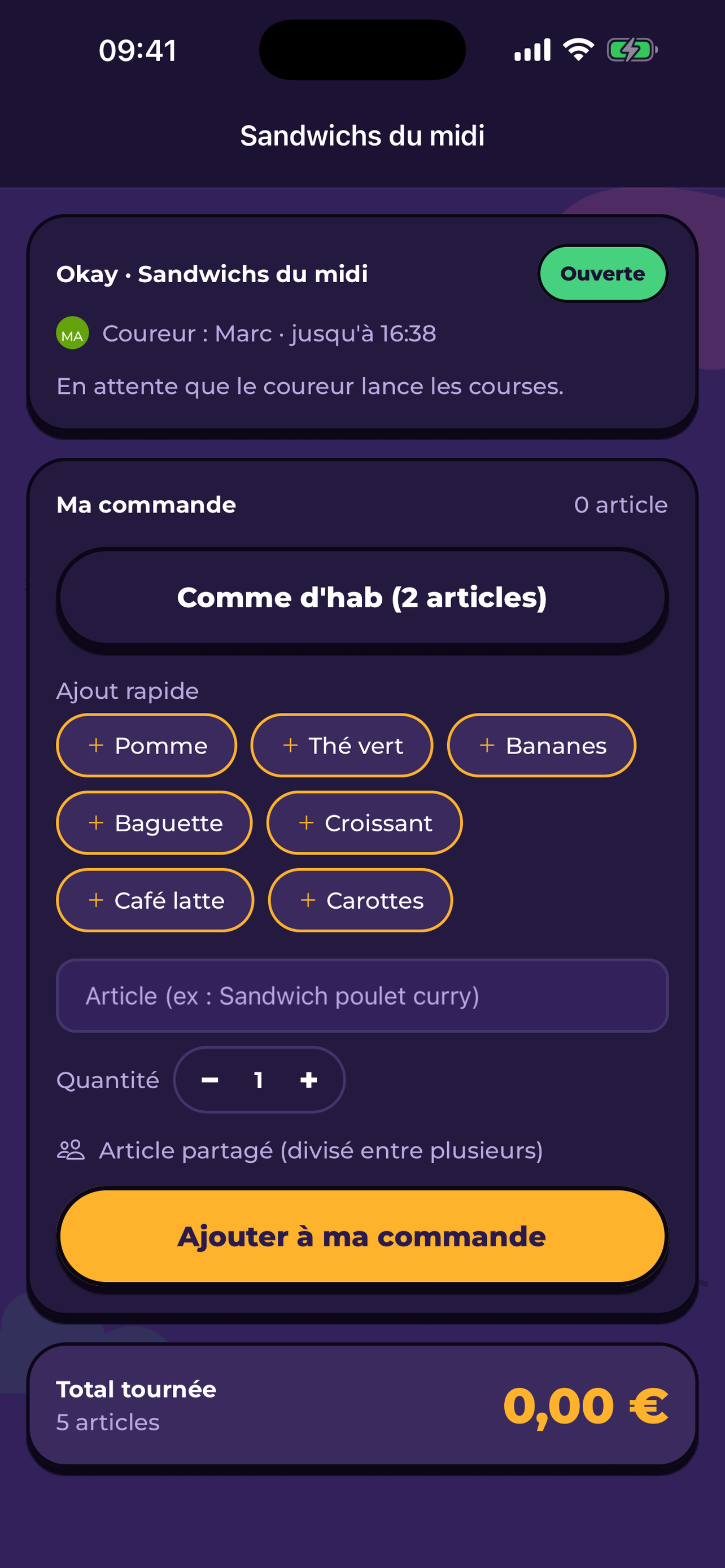 NaKo - Courses partagées screenshot 4