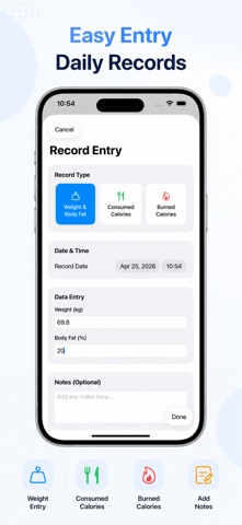 Daily Weight Recorder Screenshot 4 of 5