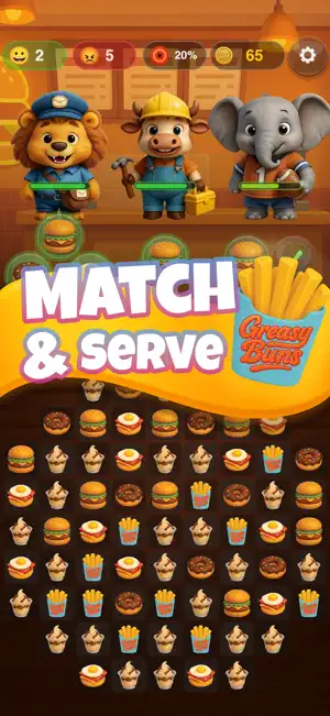 Serve Rush: Match 3 Adventure screenshot 2