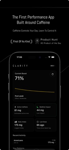 Clarity: Caffeine Tracker Screenshot 1 of 7
