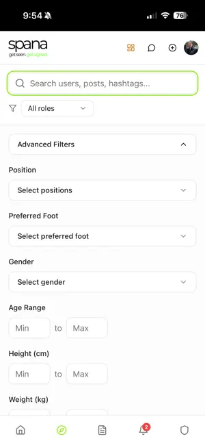 SPANA - Get Seen. Get Signed. screenshot 1