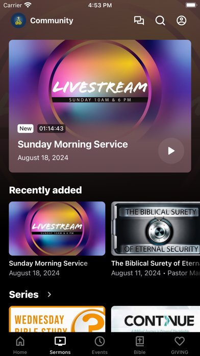 Community Baptist Siler City Screenshot