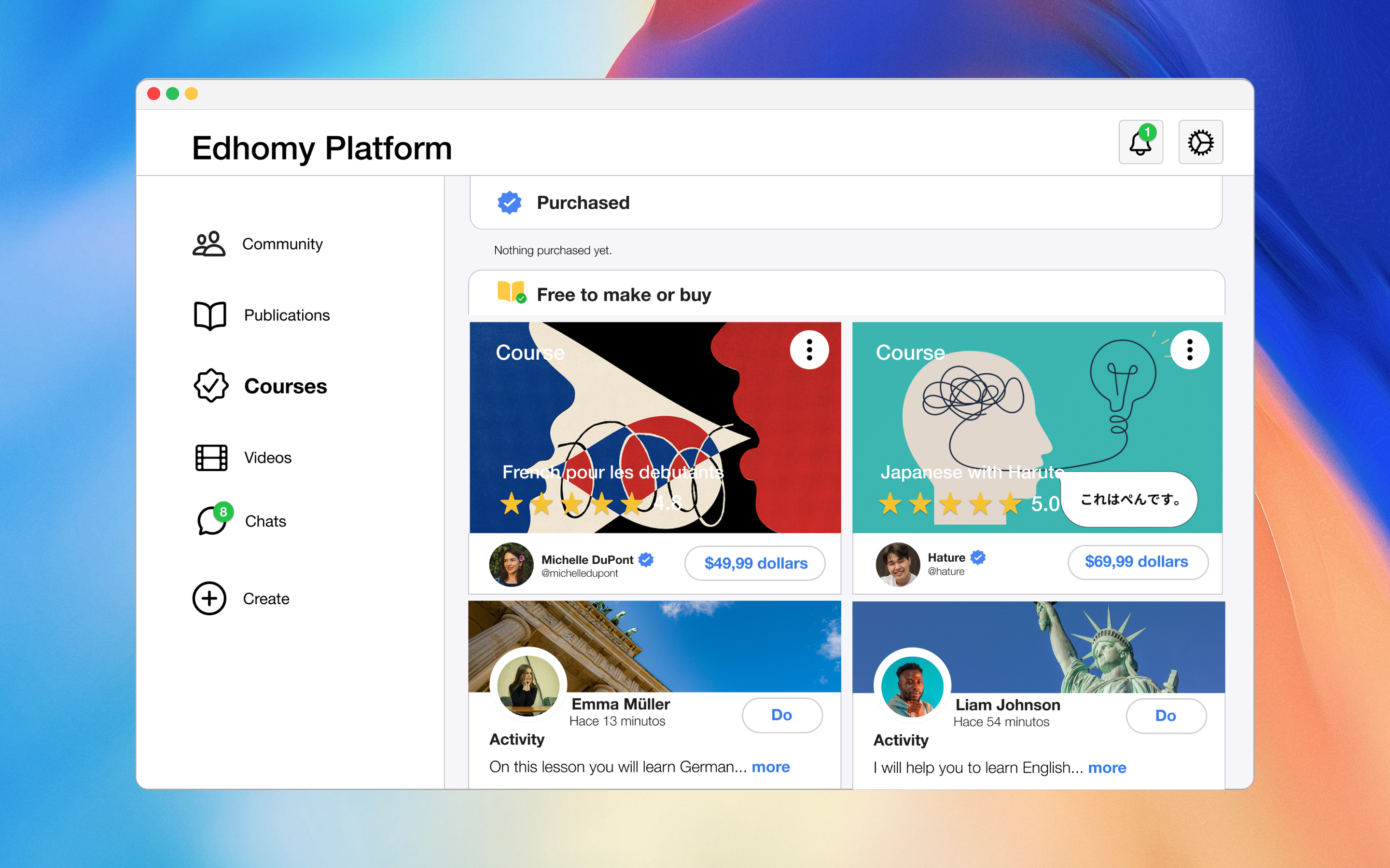 Edhomy Platform
