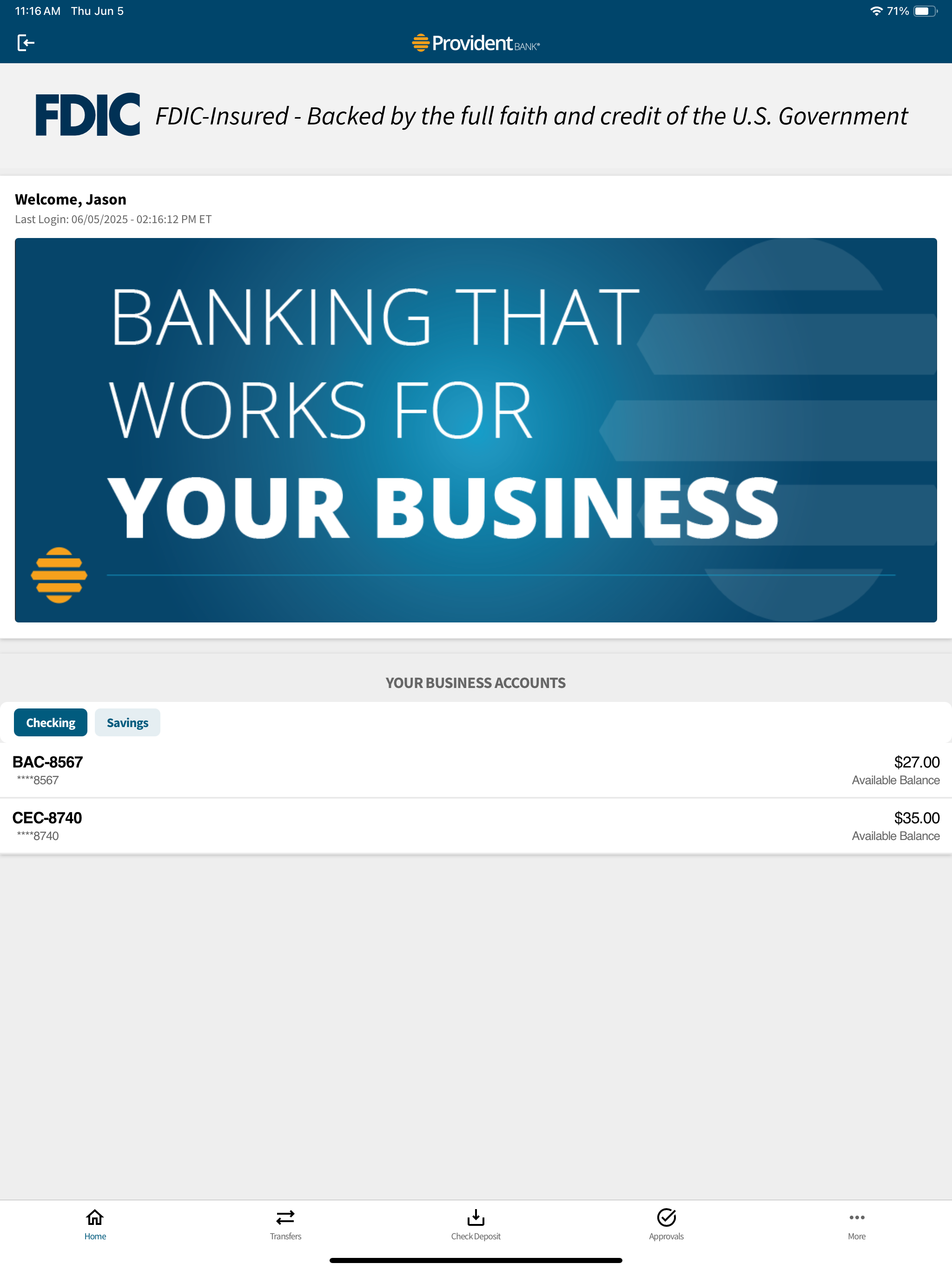 Provident Bank Business screenshot 7