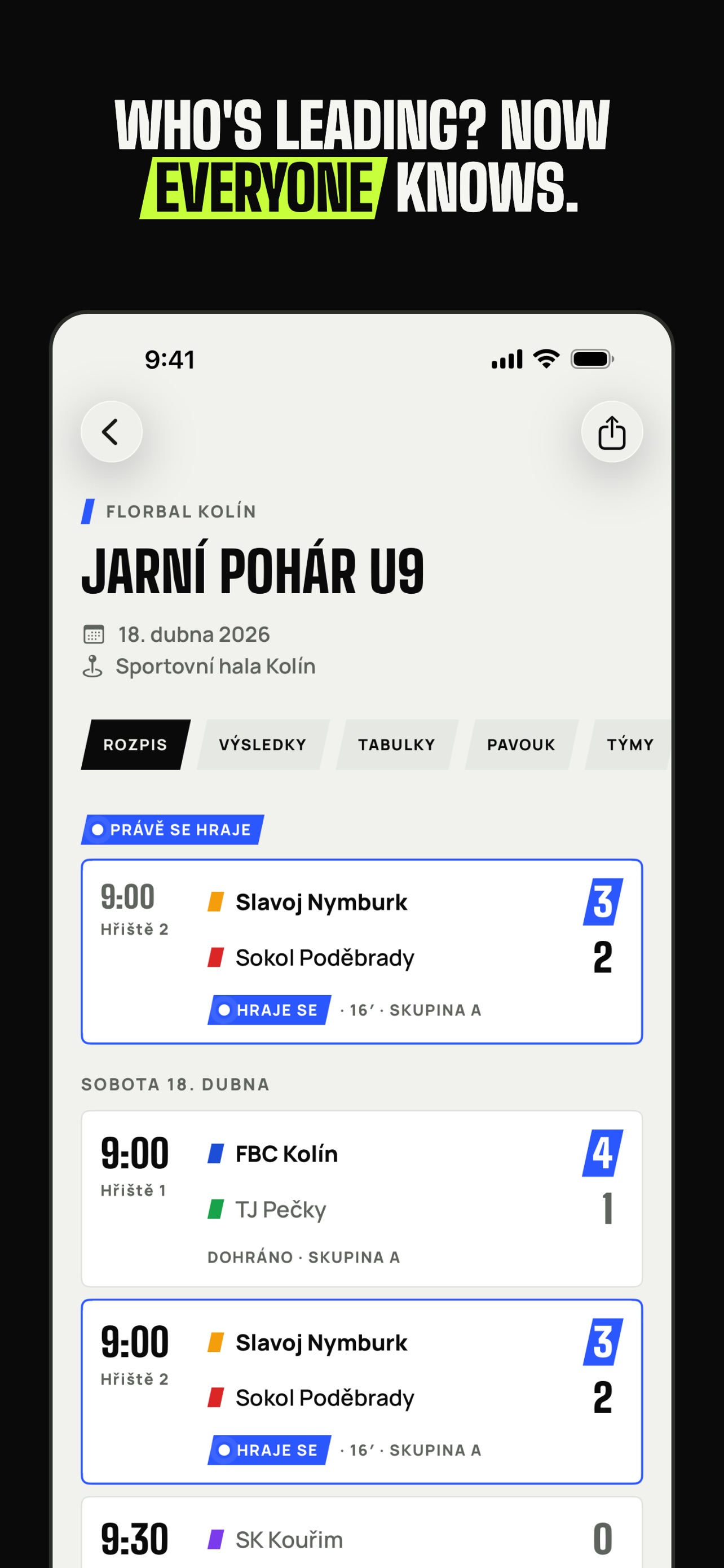 Screenshot 1 of kdovede – tournaments live