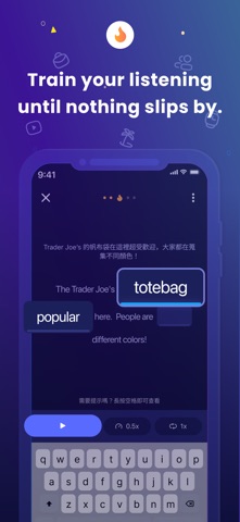 Glossika: Real-Life English iPhone screenshot