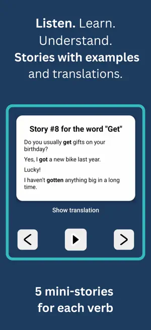 Irregular Verbs by LingoReply screenshot 3