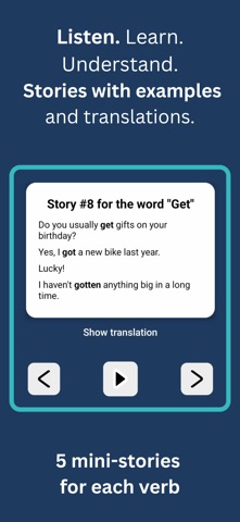 Irregular Verbs by LingoReply Screenshot 3 of 7