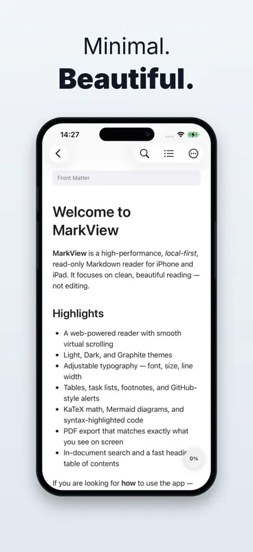 MarkView - A Markdown Viewer screenshot 2 of 6